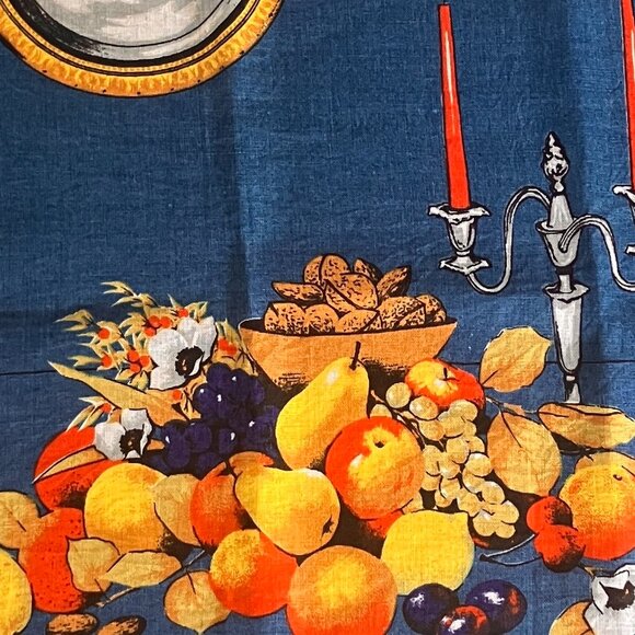 Ulster Irish Linen Tea Towels x 2 - Vintage Kitsch Tea Towel Wine, Nuts, Fruits - Picture 12 of 12